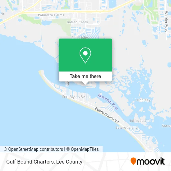 Gulf Bound Charters map