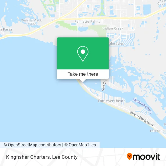 Kingfisher Charters map