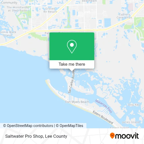 Saltwater Pro Shop map