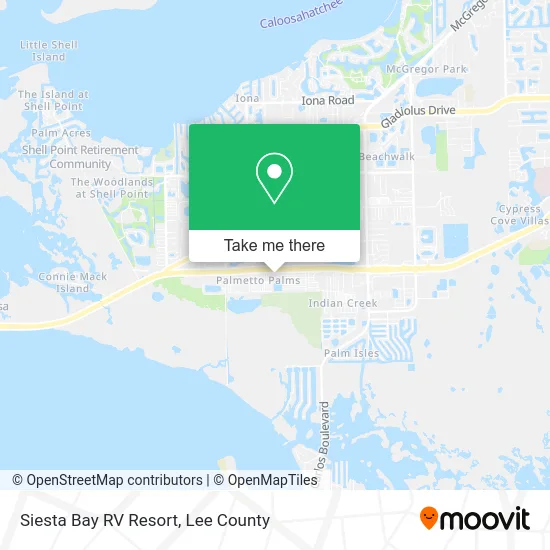 Siesta Bay RV Resort map