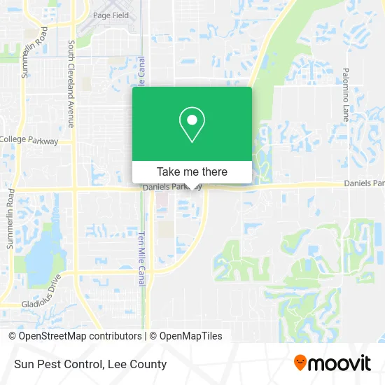 Sun Pest Control map