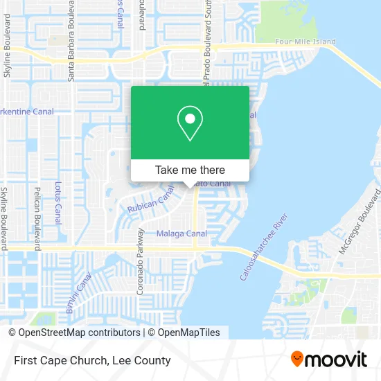 First Cape Church map