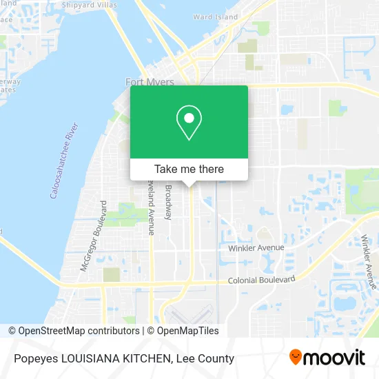 Popeyes LOUISIANA KITCHEN map