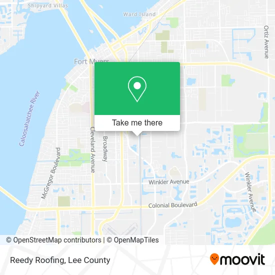 Reedy Roofing map