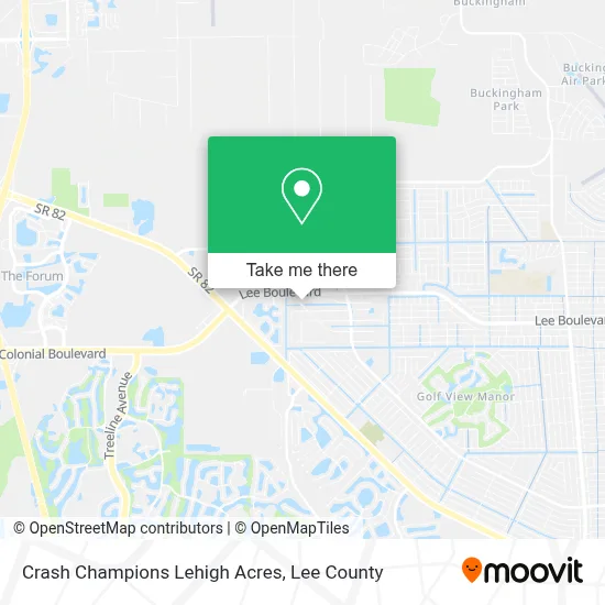 Crash Champions Lehigh Acres map