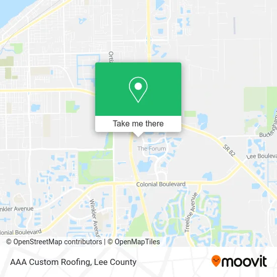 AAA Custom Roofing map