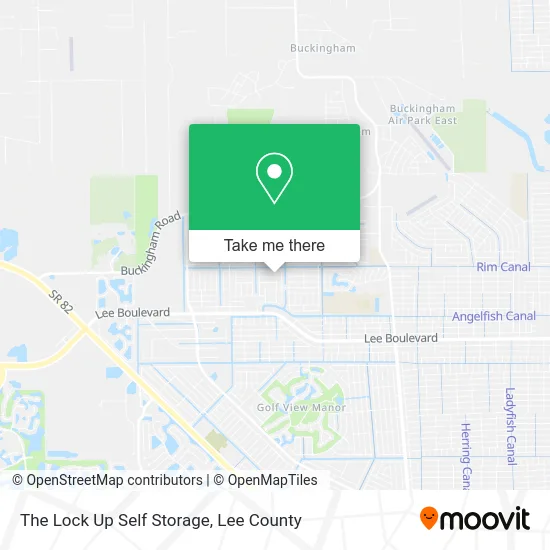 The Lock Up Self Storage map