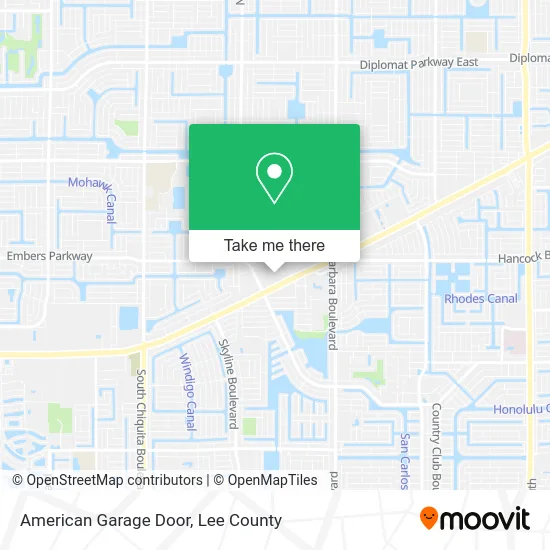 American Garage Door map