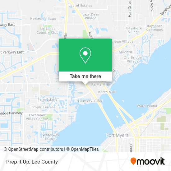 Prep It Up map