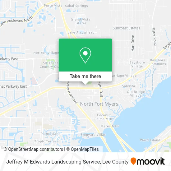 Jeffrey M Edwards Landscaping Service map