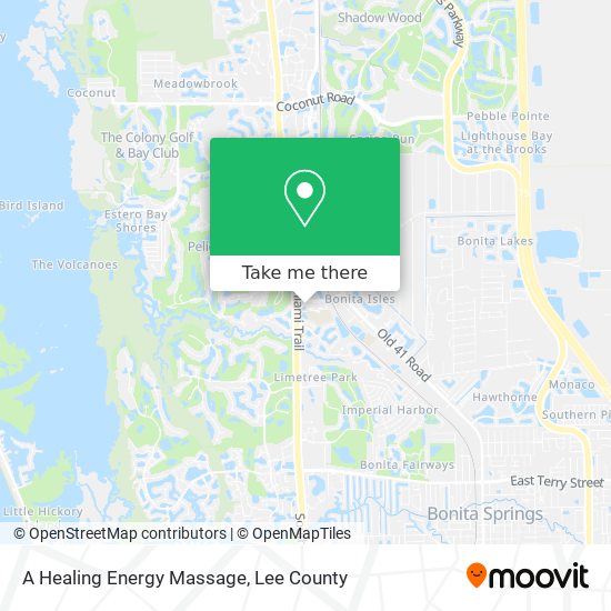 A Healing Energy Massage map