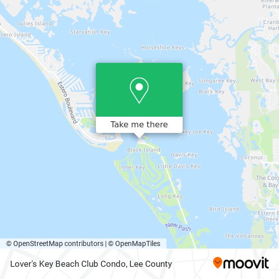 Mapa de Lover's Key Beach Club Condo