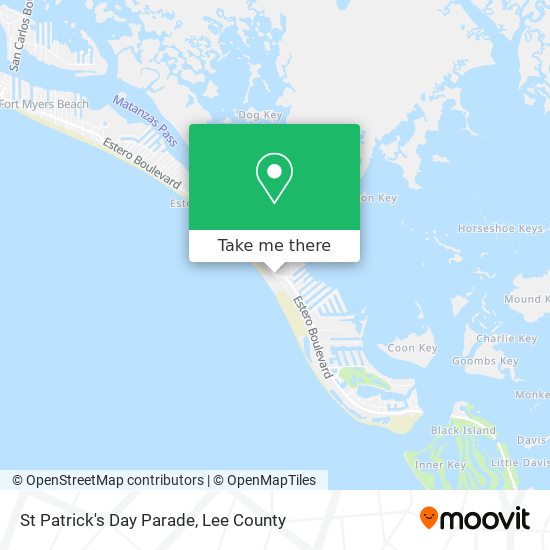 St Patrick's Day Parade map