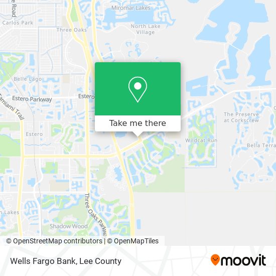 Wells Fargo Bank map