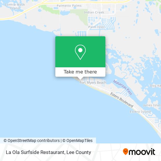 Mapa de La Ola Surfside Restaurant