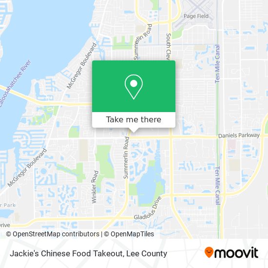 Mapa de Jackie's Chinese Food Takeout