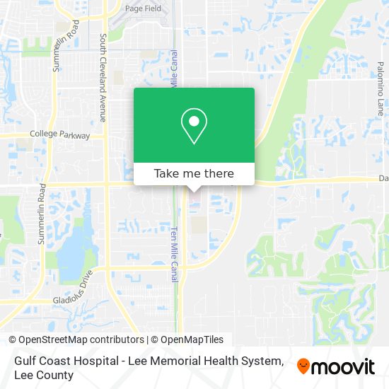 How to get to Gulf Coast Hospital - Lee Memorial Health System in Lee County  by Bus?