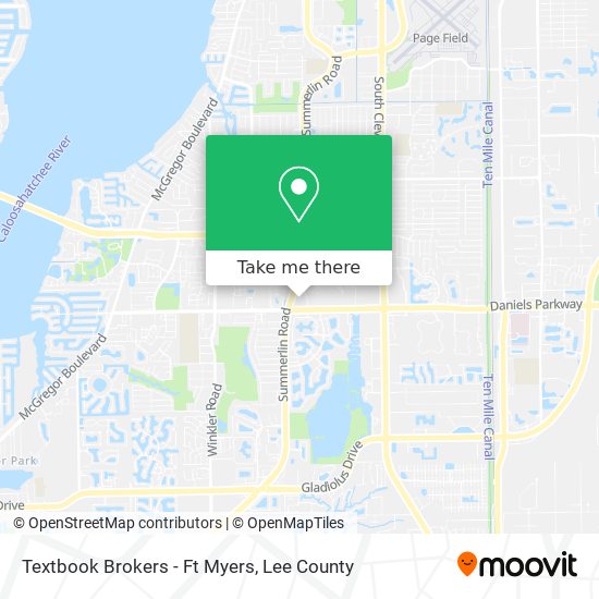 Textbook Brokers - Ft Myers map