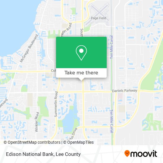 Edison National Bank map