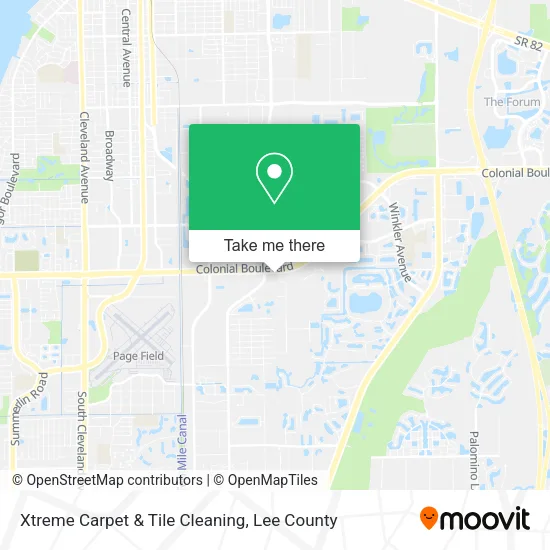Xtreme Carpet & Tile Cleaning map