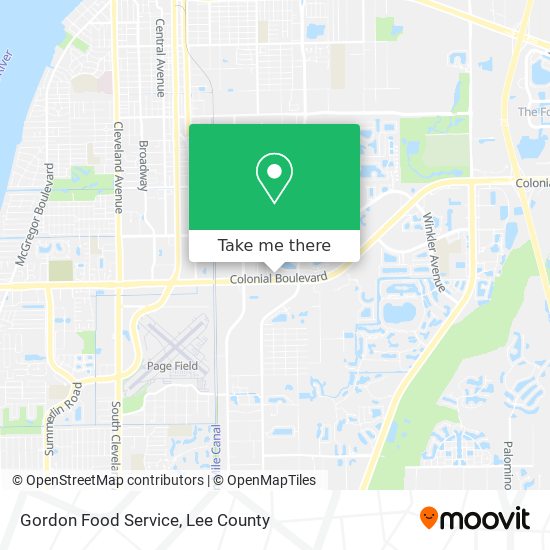 Mapa de Gordon Food Service