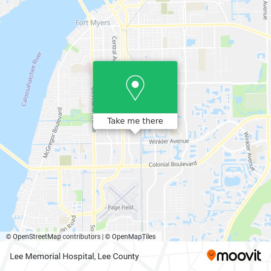 Lee Memorial Hospital map