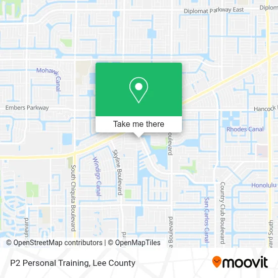 P2 Personal Training map
