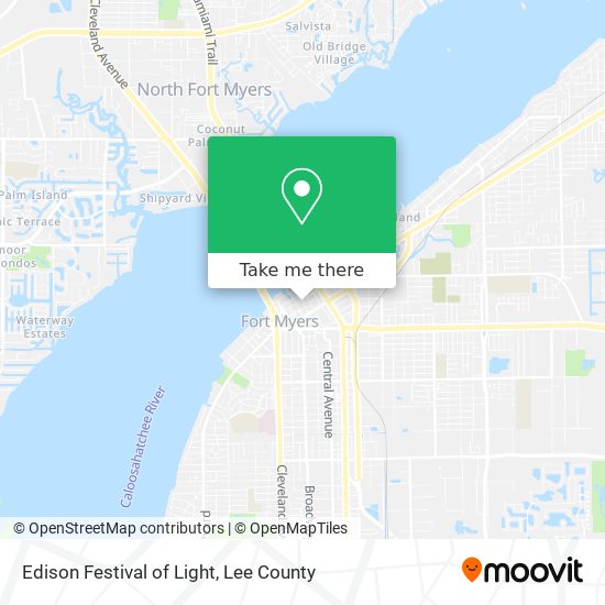 Edison Festival of Light map