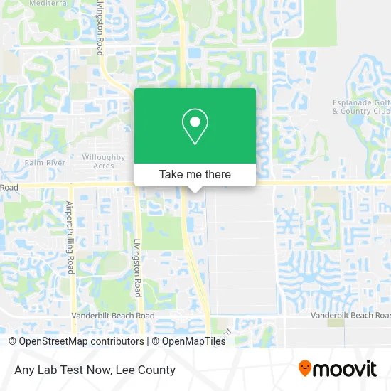 Any Lab Test Now map