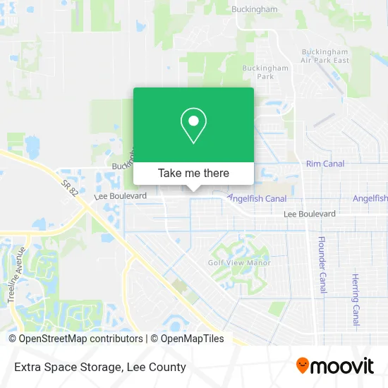 Extra Space Storage map