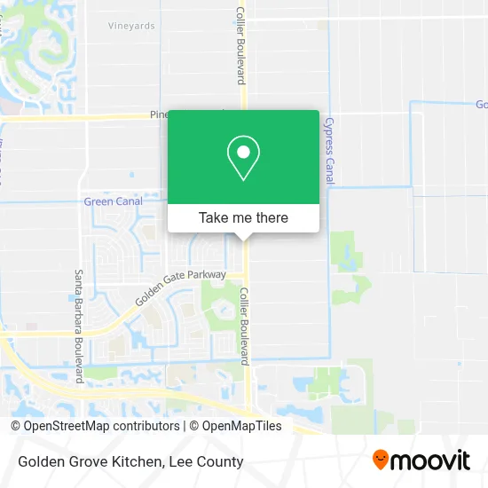 Golden Grove Kitchen map