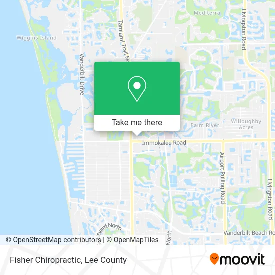 Fisher Chiropractic map