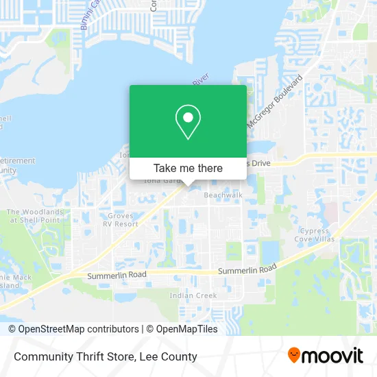 Community Thrift Store map