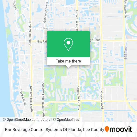 Bar Beverage Control Systems Of Florida map