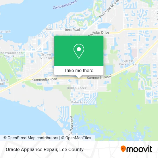 Oracle Appliance Repair map