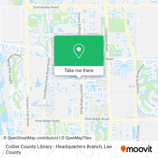 Collier County Library - Headquarters Branch map