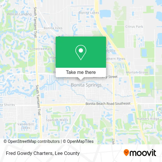 Fred Gowdy Charters map