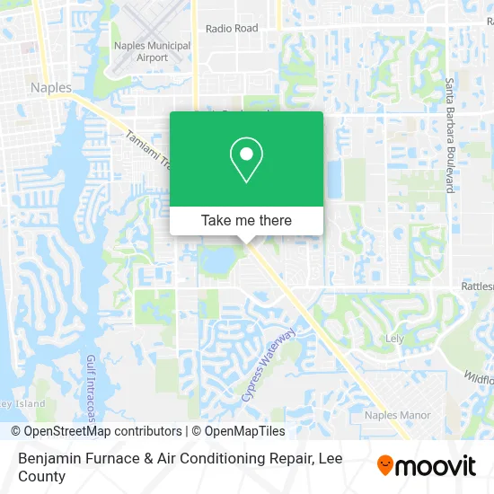 Benjamin Furnace & Air Conditioning Repair map