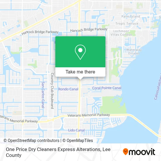 One Price Dry Cleaners Express Alterations map