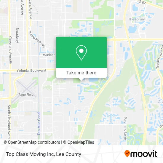 Top Class Moving Inc map