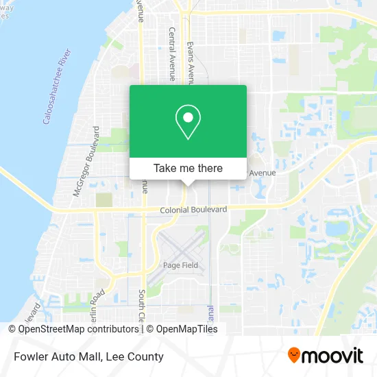 Fowler Auto Mall map
