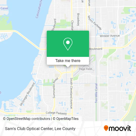 Sam's Club Optical Center map