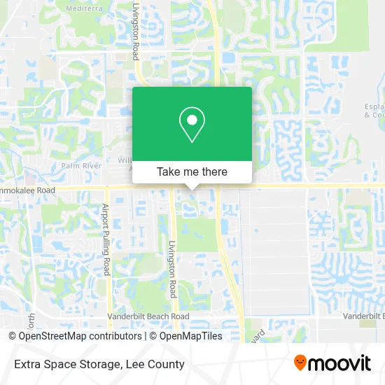 Extra Space Storage map