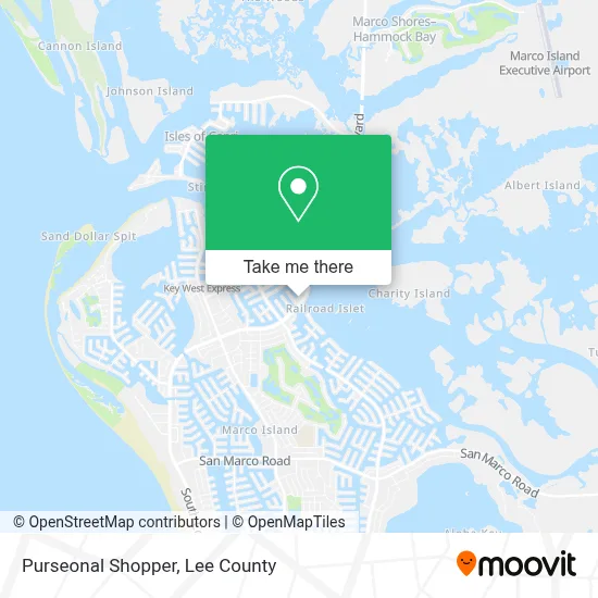 Purseonal Shopper map