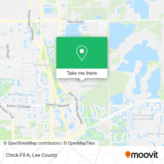 Chick-Fil-A map