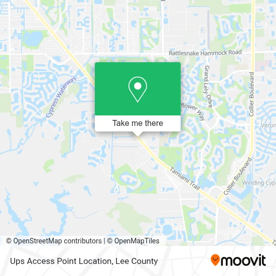 Ups Access Point Location map