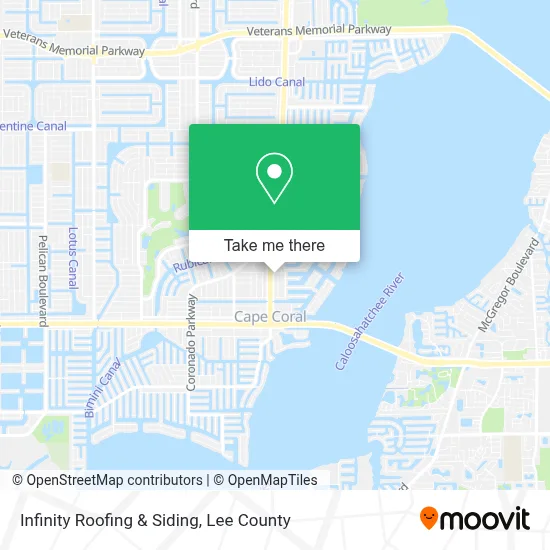 Infinity Roofing & Siding map