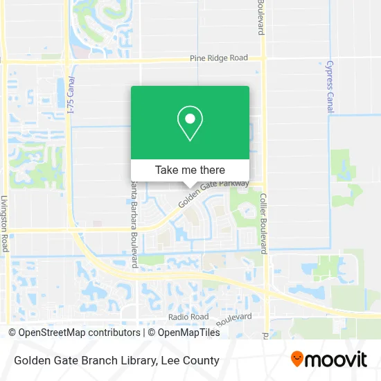 Golden Gate Branch Library map