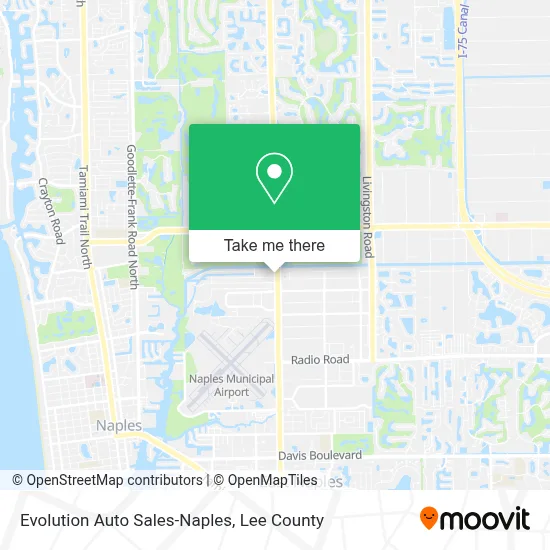 Evolution Auto Sales-Naples map