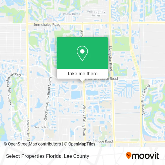 Select Properties Florida map